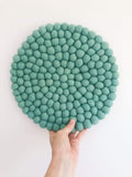 Felt Ball Mini Mat (trivet) - Mint  Winston + Grace